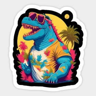 Retro Godzilla Sticker